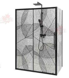 Душевой уголок AvaCan FB 120-140 + SB 80 чёрный